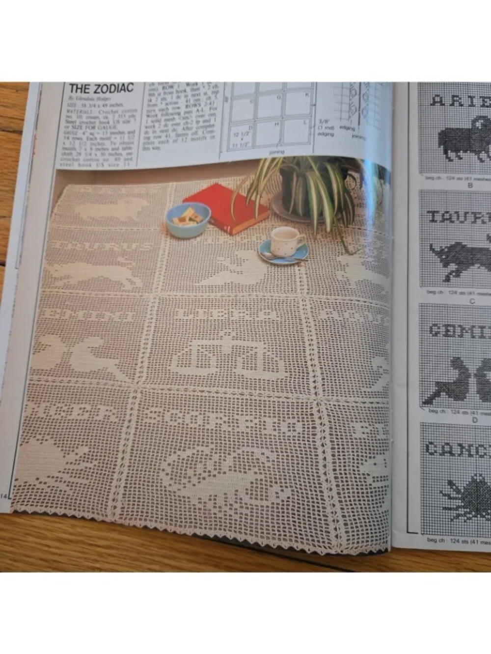 Magic Crochet December 1988 Number 57 Zodiac - Capricorn, LIbra, Aries, Cancer